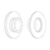 DISQUE DE FREIN IAM 22.5"HYDRODRIVE TGA